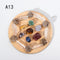 Natural Crystal Mixed  seven Chakra Healing Stone + Seven Star Array Wood Plate