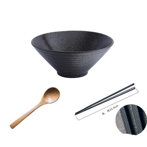 Japanese bamboo hat ceramic bowl