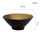 Japanese bamboo hat ceramic bowl