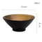 Japanese bamboo hat ceramic bowl