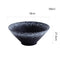 Japanese bamboo hat ceramic bowl