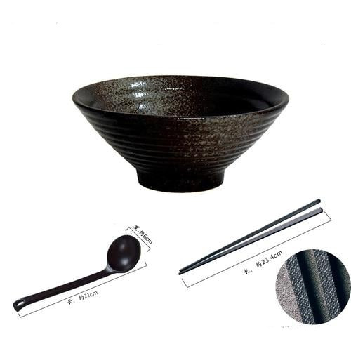 Japanese bamboo hat ceramic bowl