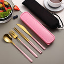 Eco Friendly Portable Cutlery Sets With Case