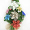 10pcs Glitter Artificial Poinsettia Flower with Berry