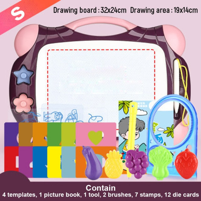 Erasable Magnetic Writing Drawing Painting Board Set