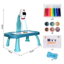 Children Led Projector Art Drawing Table Toy