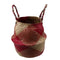 Foldable Handmade Rattan Woven Flower Basket