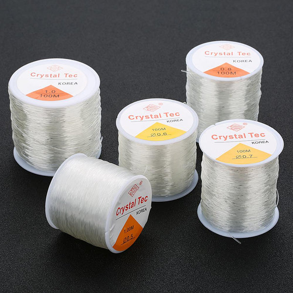 100M Plastic Crystal DIY Beading Elastic Line