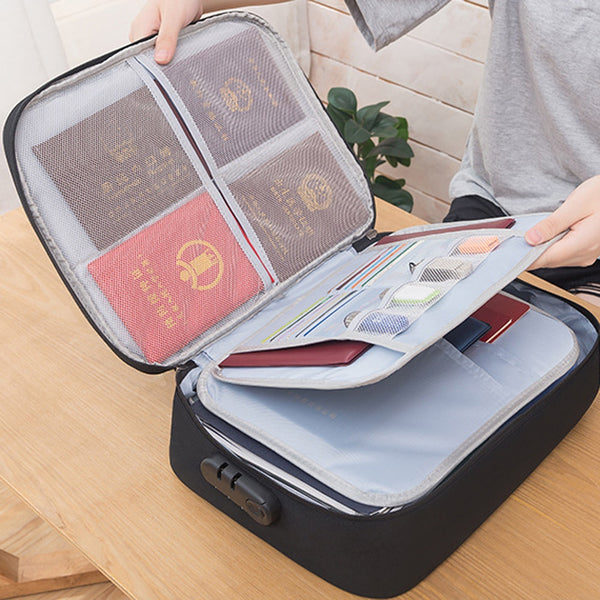 Large Capacity Multi-Layer Document Storage Bag