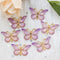 10pcs Resin 25*38mm Bling Colorful Butterflies