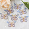 10pcs Resin 25*38mm Bling Colorful Butterflies