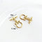 14K Gold Color Brass O Toggle Clasps