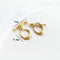 14K Gold Color Brass O Toggle Clasps